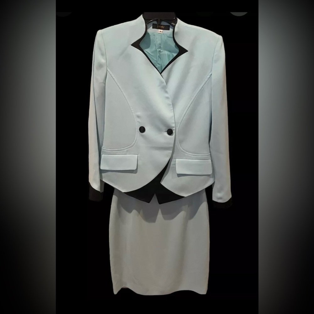 Banu Paris Dress Suit 2 Piece Womens Size 8 Vintage